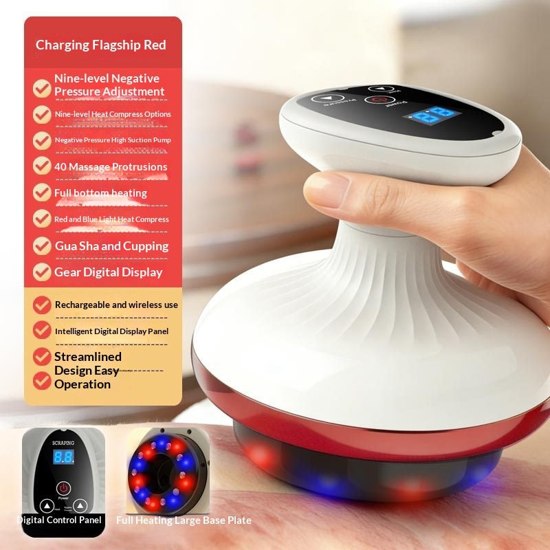 Massageador Corporal Elétrico Anti-Celulite com Calor e Sucção – Guasha Inteligente