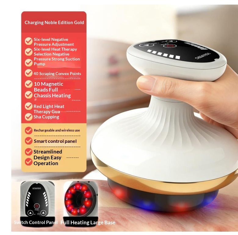 Massageador Corporal Elétrico Anti-Celulite com Calor e Sucção – Guasha Inteligente