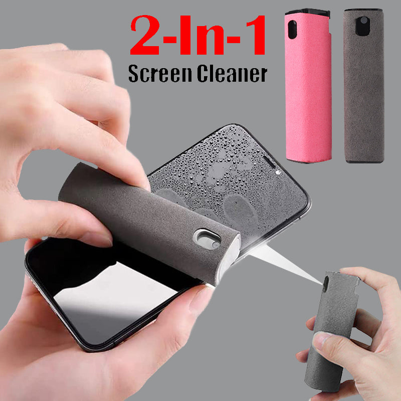 Limpador de tela de celular com armazenamento integrado e conjunto de limpador de tela portátil para celular e computador.