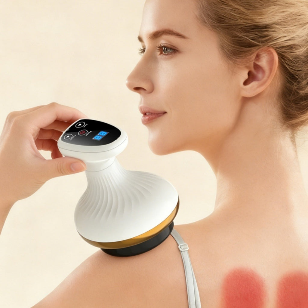 Massageador Corporal Elétrico Anti-Celulite com Calor e Sucção – Guasha Inteligente