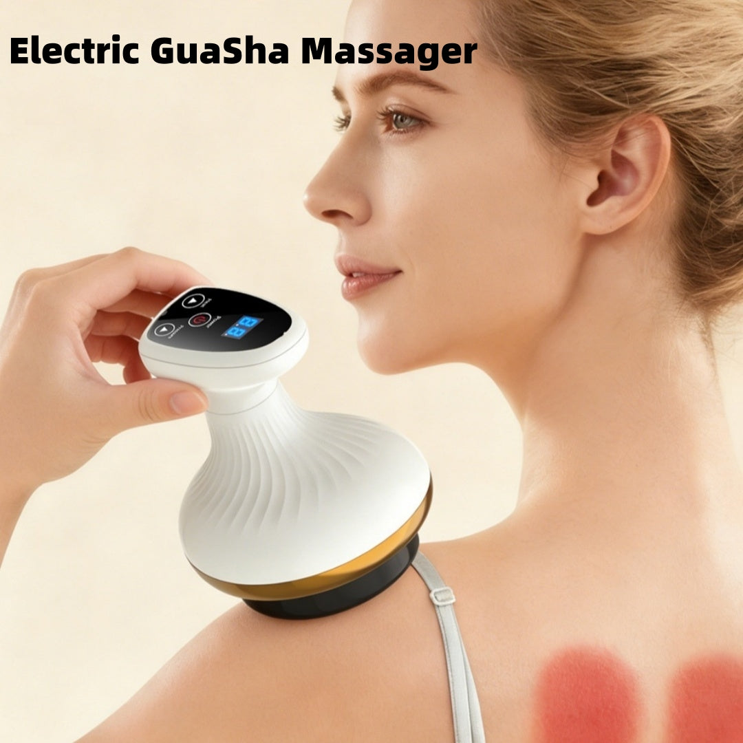 Massageador Corporal Elétrico Anti-Celulite com Calor e Sucção – Guasha Inteligente